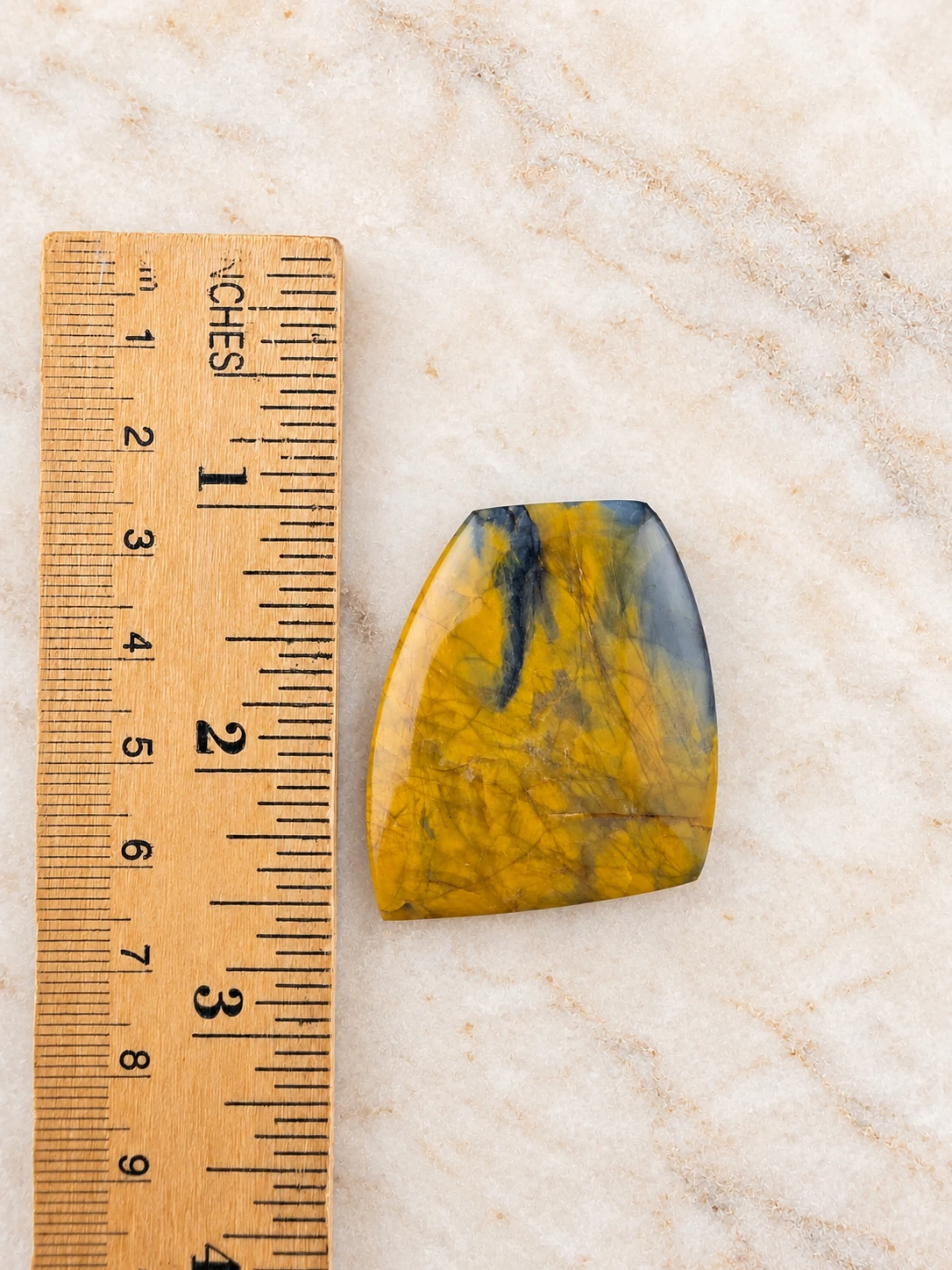 Golden Pietersite Freeform Cabochon, height