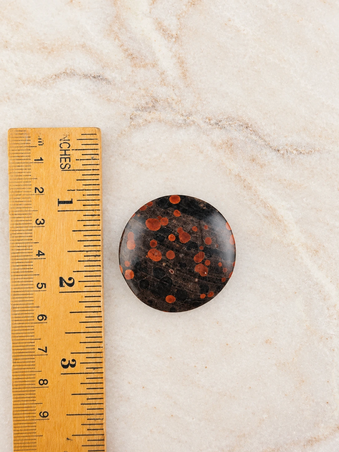 Peanut Obsidian Round Cabochon, diameter