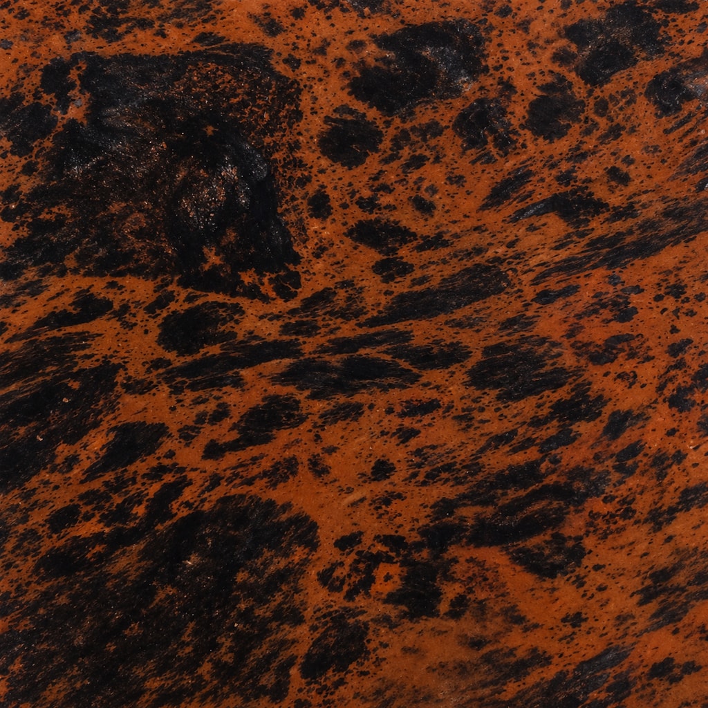 Mahogany obsidian representative material for a custom necklace or cabochon