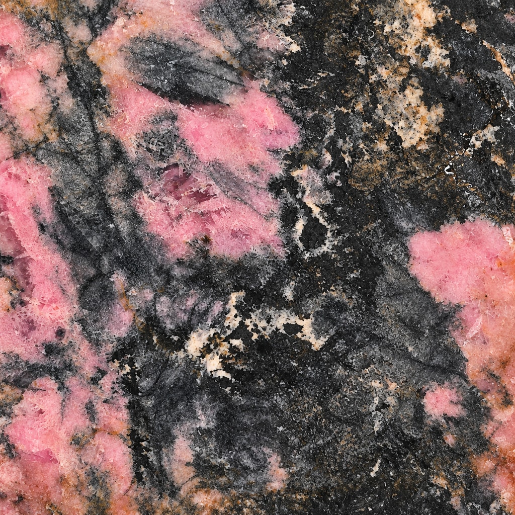 Rhodonite representative material for a custom necklace or cabochon